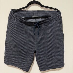 Mudo Collection Navy Striped Shorts